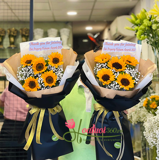 Bó hoa hướng dương 5 bông