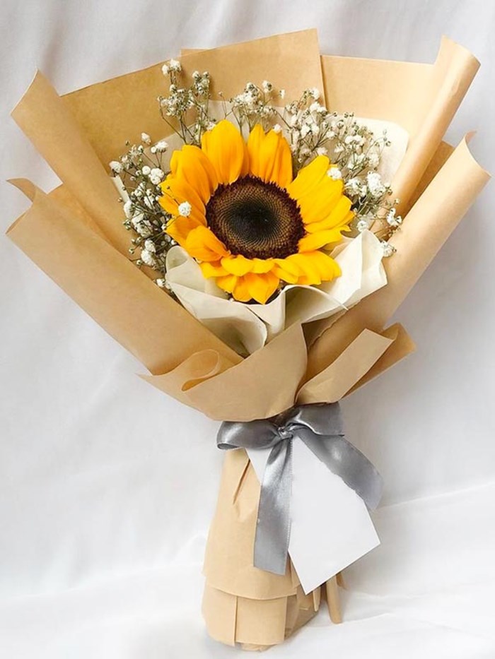 Bó hoa hướng dương mini, cầm tay