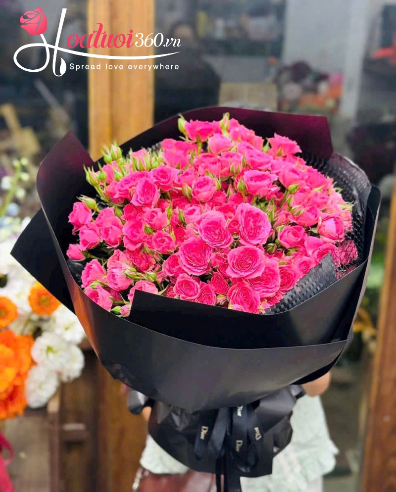 Bó hoa hồng tỉ muội sang trọng chúc mừng lễ tốt nghiệp