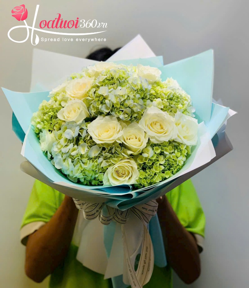 Bó hoa cẩm tú cầu tặng lễ tốt nghiệp