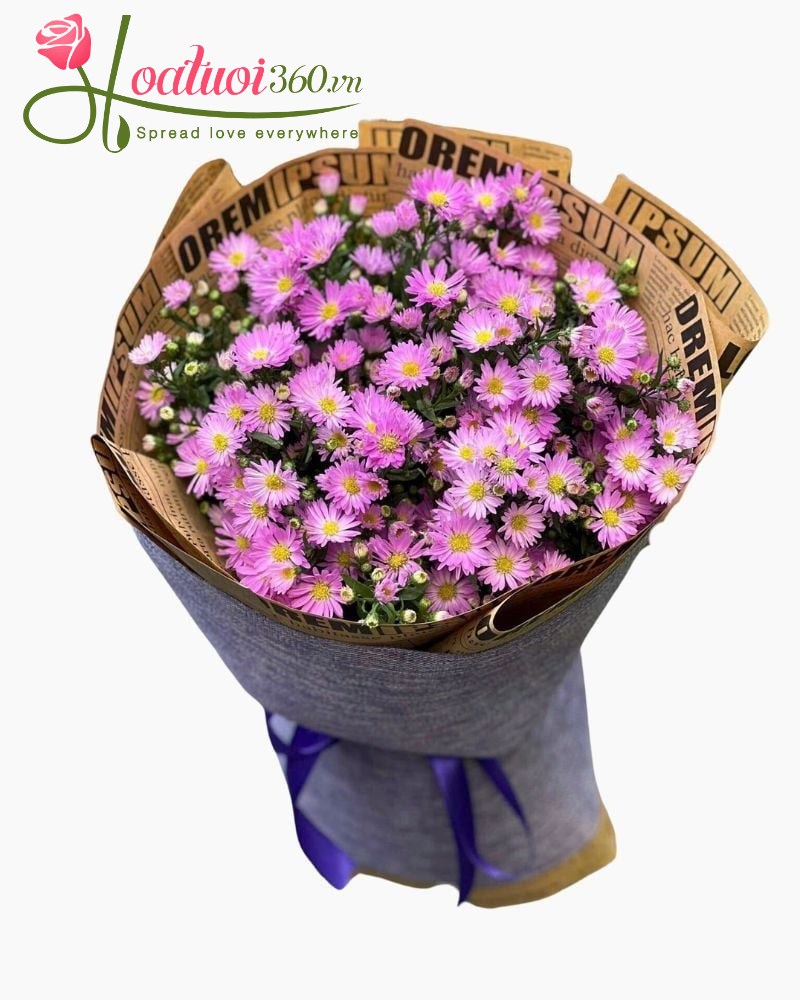 Bó hoa thạch thảo tím chúc mừng lễ tốt nghiệp