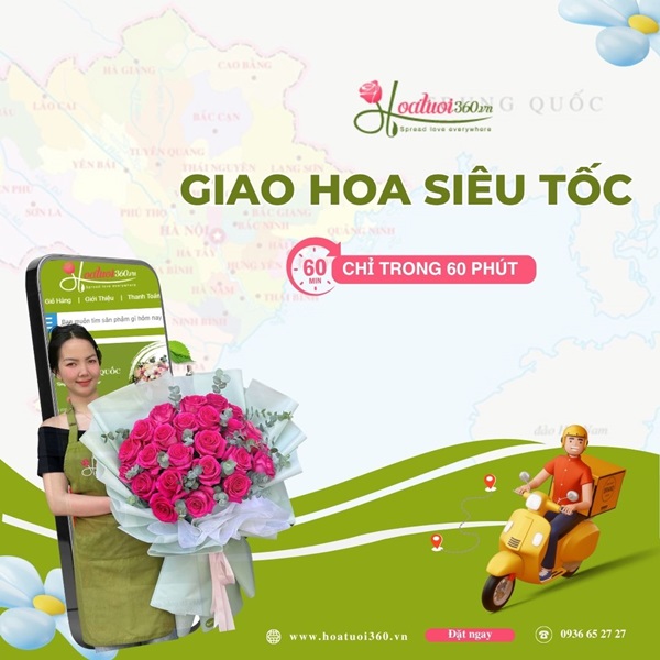 Hoa Tươi 360 giao hoa tận nơi toàn quốc chỉ trong 60 phút