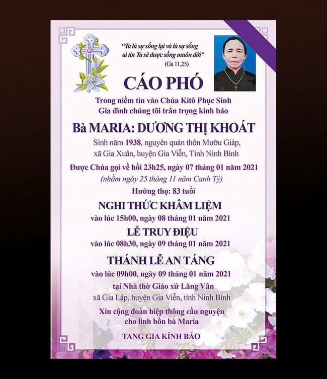 Bảng cáo phó trong đám tang