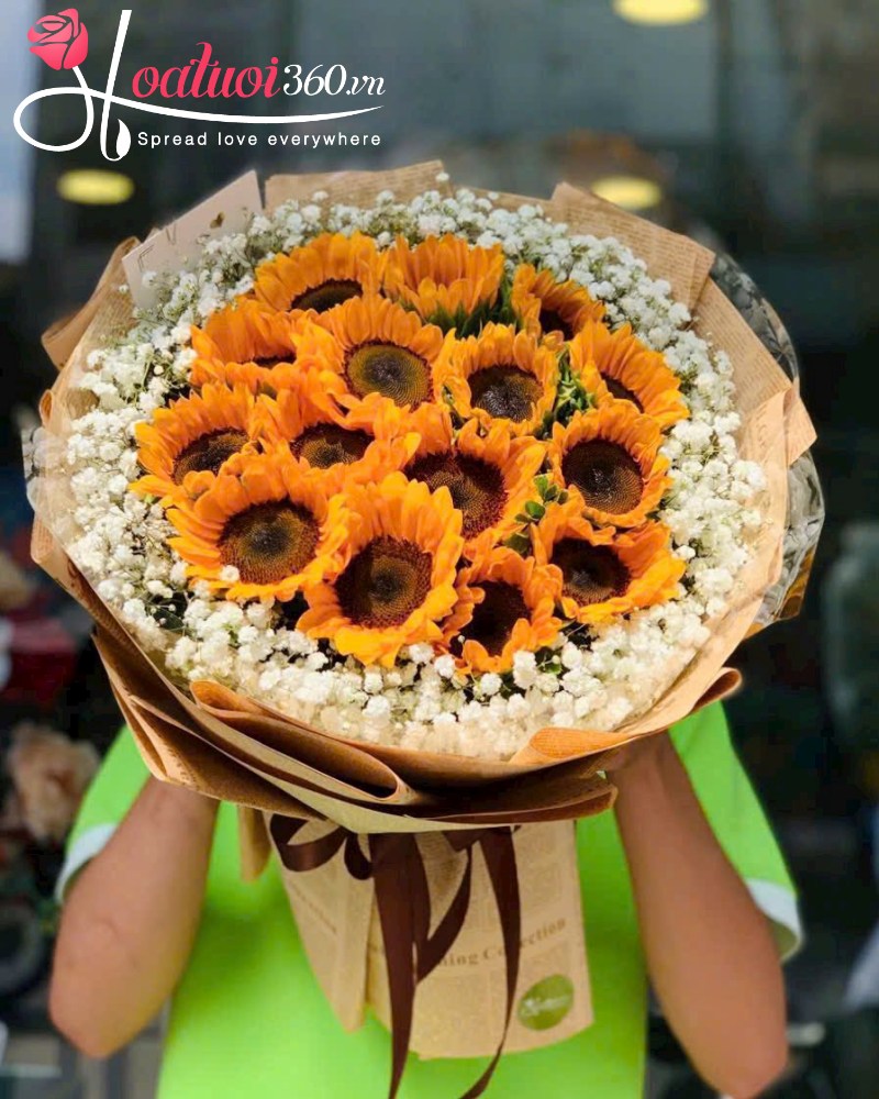 bó hoa hướng dương thả thính