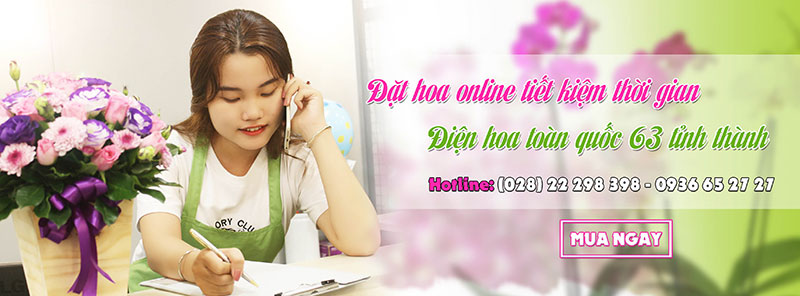 Địa chỉ đặt mua lẵng hoa chúc mừng đẹp nhất tphcm