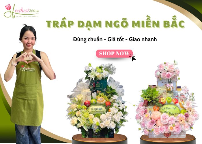 Hoa Tươi 360 tráp dạm ngõ miền Bắc tại TPHCM
