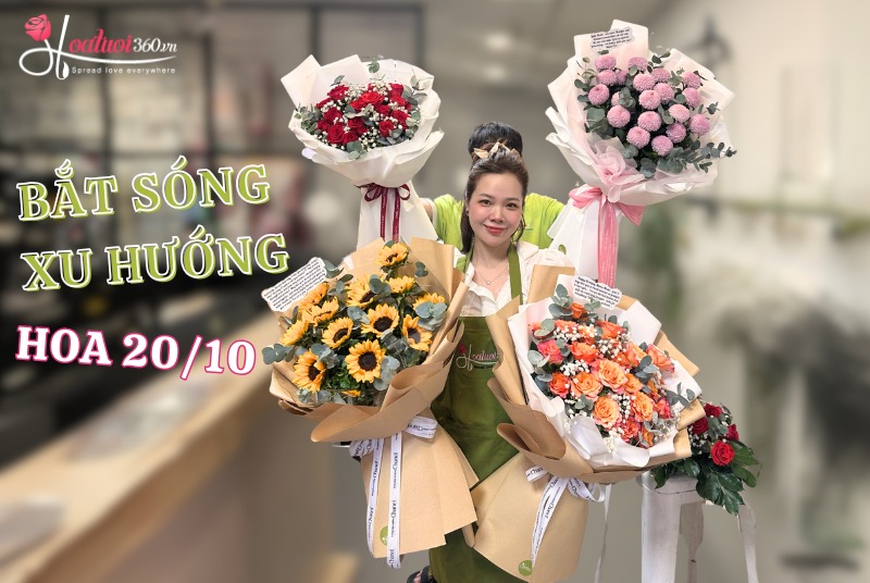 Lí do cập nhật mẫu hoa đẹp chúc mừng ngày 20 tháng 10 